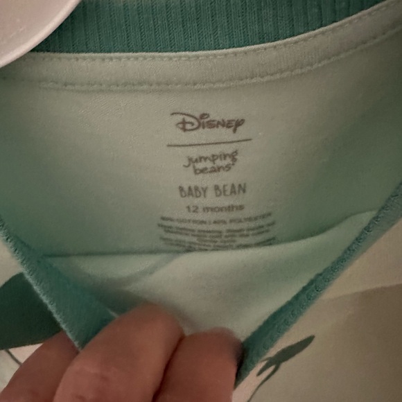 Mickey Mouse pajamas size 12M green NWT - Picture 2 of 3